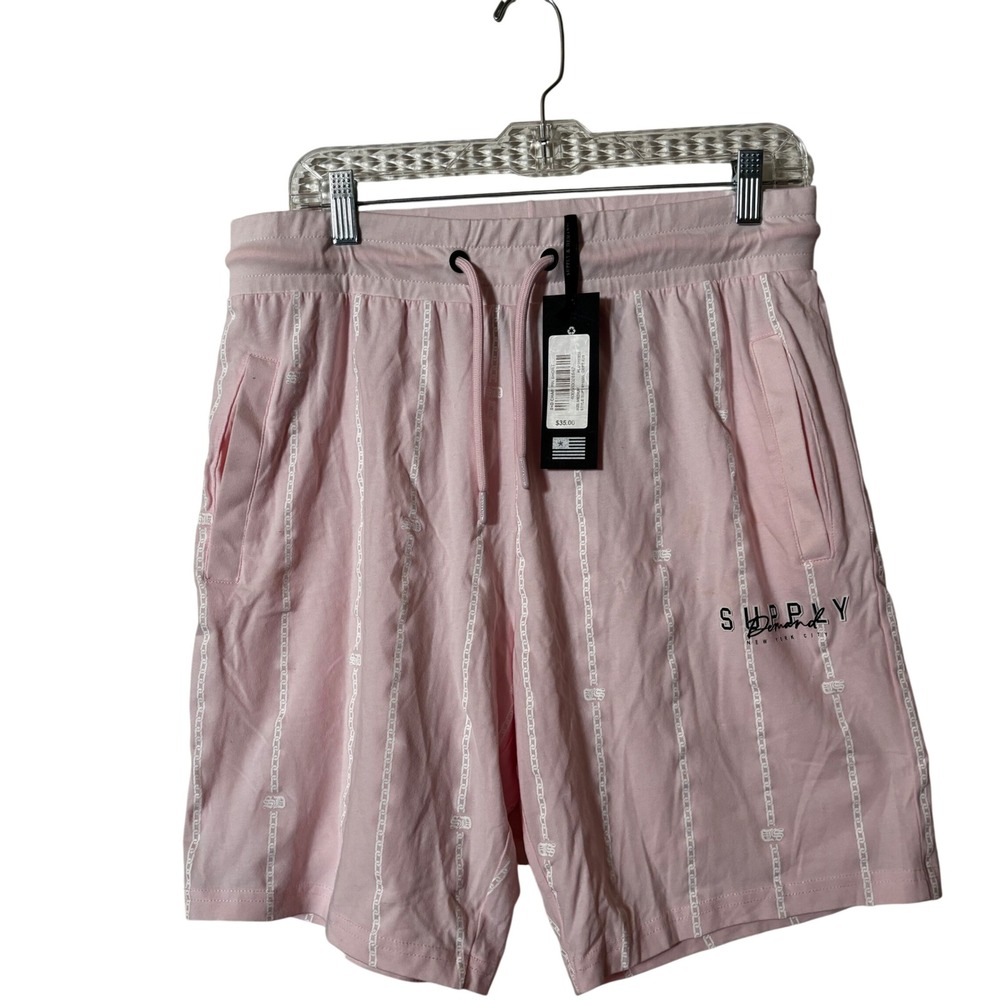 Supply & Demand Men's Shorts Medium NWT Streetwear Brand NY City Collection Pink